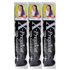 X-Pression Ultra Braid, Color 1, length - 82 inches (165g) - image 1 | Omowest Afro Intercontinental Shop | KulturCart