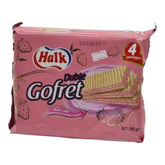 Duble Gofret Wafers With Strawberry Flavour Cream (500 g) - image 1 | Damas Markt | KulturCart
