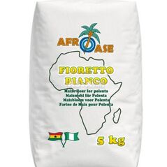 Afro ase Fiorettp Bianco Maize flour for Polenta | Maismehl fur polenta 5kg - image 1 | Omowest Afro Intercontinental Shop | KulturCart