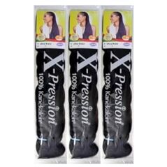 X-Pression Ultra Braid, Color 1, length - 82 inches (165g) - image 1 | Omowest Afro Intercontinental Shop | KulturCart