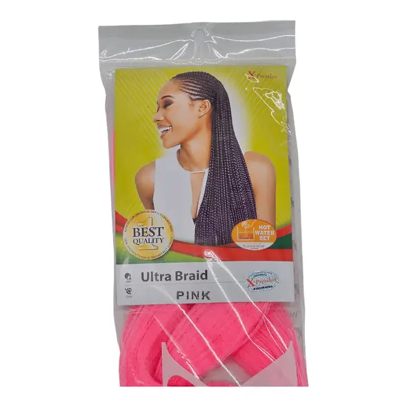 X-pression collection best quality ultra braid pink - image 7 | OMOWEST AFRO INTERCONTINENTAL SHOP | KulturCart