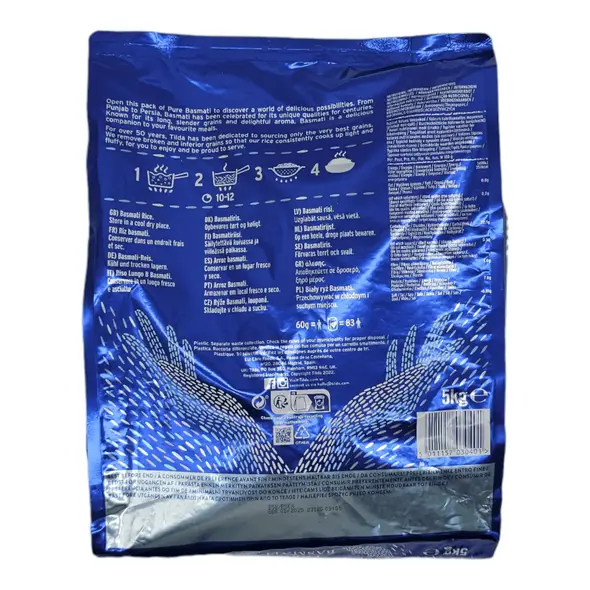 Tilda pure basmati rice (5kg) - image 8 | OMOWEST AFRO INTERCONTINENTAL SHOP | KulturCart