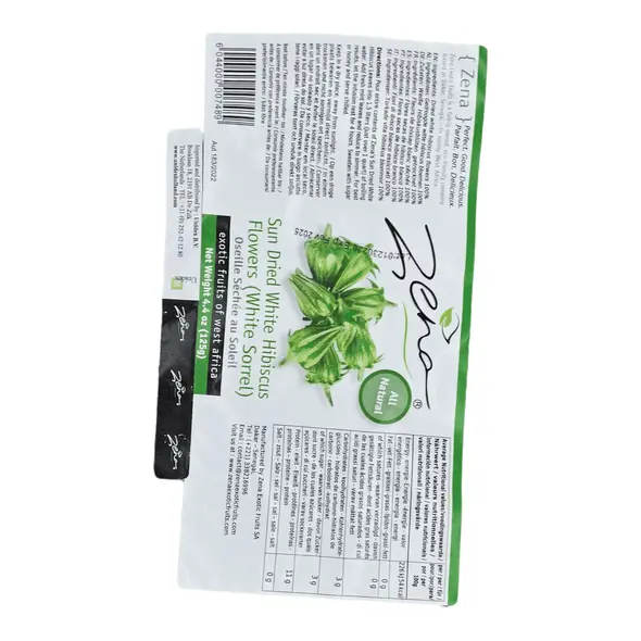 Zena sun dred white habiscus flowers (white sorrel) - image 3 | OMOWEST AFRO INTERCONTINENTAL SHOP | KulturCart