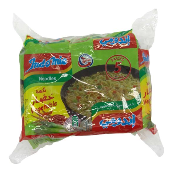 Indomie Noodles | Vegetable Flavour 375g (75g x 5) - image 1 | Damas Markt | KulturCart