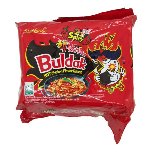 Samyang Buldak Hot Chicken Flavor Ramen | Noodle - 2x Spicy 140g (140g x 5pcs) - image 1 | Damas Markt