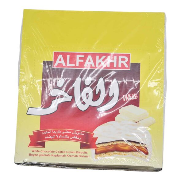 ALFAKHR White Chocolate Coated Cream Biscuits - image 1 | Damas Markt