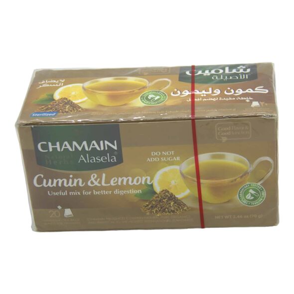 Chamain Natural Herbs Alasela Cumin & Lemon – 20 bags (70g) - image 1 | Damas Markt | KulturCart