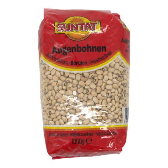 Suntat Augenbohnen | Black Eyed Beans – Börülce – Zwartetong Bonen 1kg - image 1 | Damas Markt | KulturCart