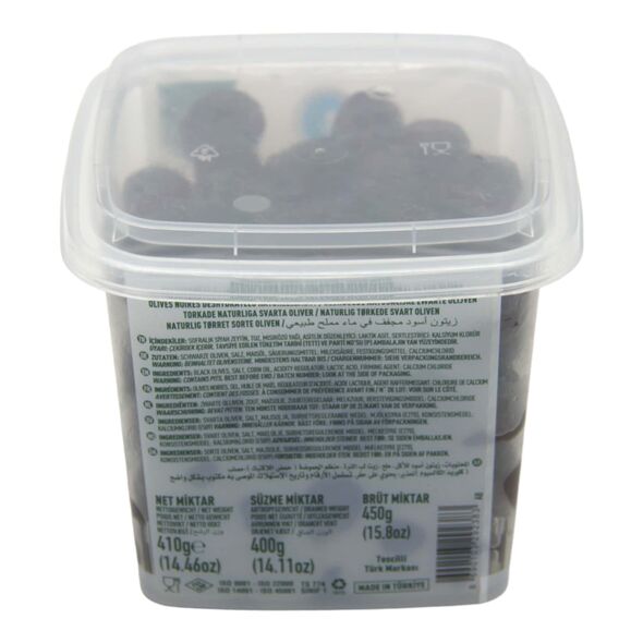 Marmarabirlik Kuru Sele Getrocknete Natürliche Schwarze Oliven / Dehydrated Natural Black Olives (Olive size: S / 291 – 320 pcs(kg) 400g - image 2 | Damas Markt | KulturCart