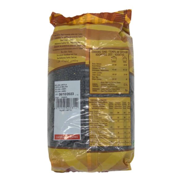 Tradicion Legumbies | Legumes sec | Hülsenfrüchte | Beluga Lentils / Lentille Beluga / Beluga Linsen 1kg - image 2 | Damas Markt | KulturCart