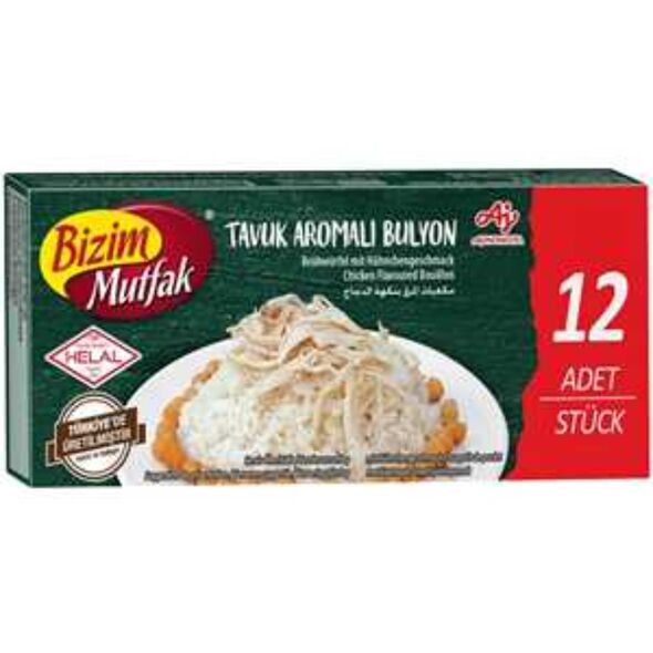 Bizim Tavuk Aromali 12St (120g) مكعبات المرق بنكهة الدجاج - image 1 | Damas Markt | KulturCart