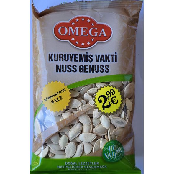 Omega kürbiskerne salz 200g - image 1 | Damas Markt | KulturCart