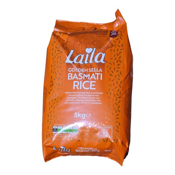 Laila Golden Sella Basmati Rice (5kg) - image 11 | Momjays Afro Markt | KulturCart