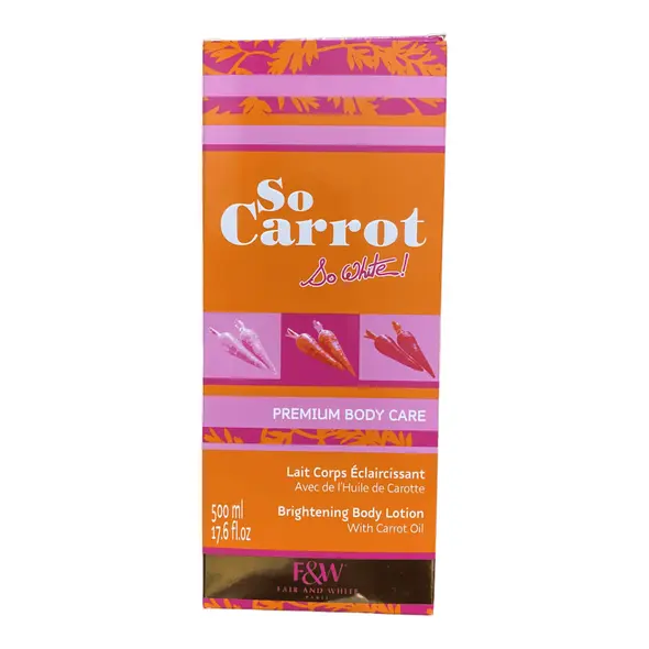 So carrot so white premium body care brightening body lotion with carrot oil - image 1 | OMOWEST AFRO INTERCONTINENTAL SHOP | KulturCart