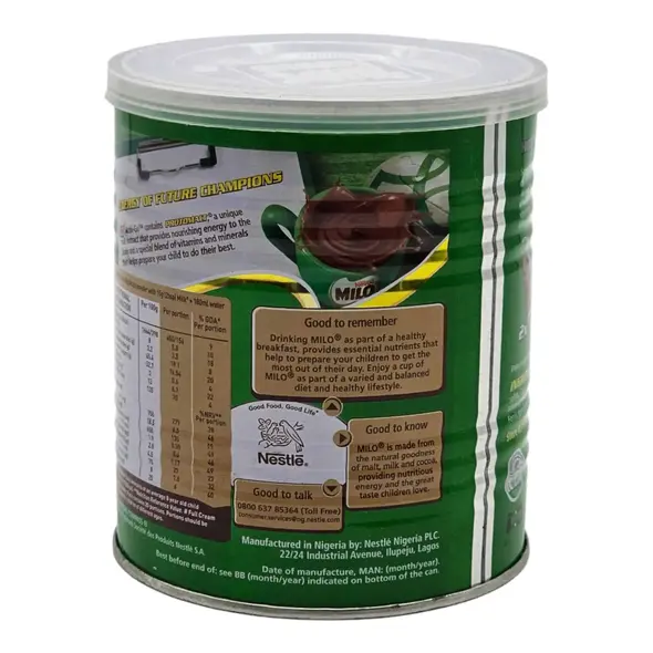 Nestle Milo The Energy Food Drink (400g) - image 9 | Momjays Afro Markt | KulturCart