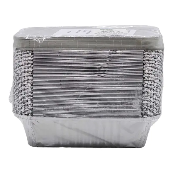 BUNZL Alu-Behalter R42L eckig 700ml m alukaschiertem Deckel (Kombi-Pack) 50 Behälter + 50 Deckel - image 2 | Momjays Afro Markt | KulturCart