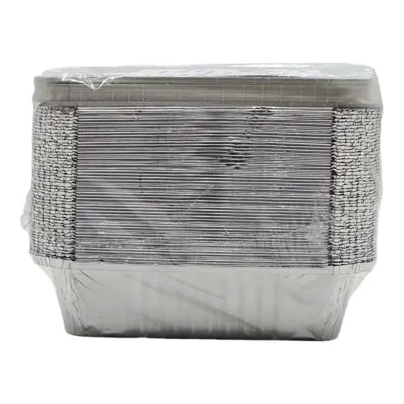 BUNZL Alu-Behalter R42L eckig 700ml m alukaschiertem Deckel (Kombi-Pack) 50 Behälter + 50 Deckel - image 3 | Momjays Afro Markt | KulturCart