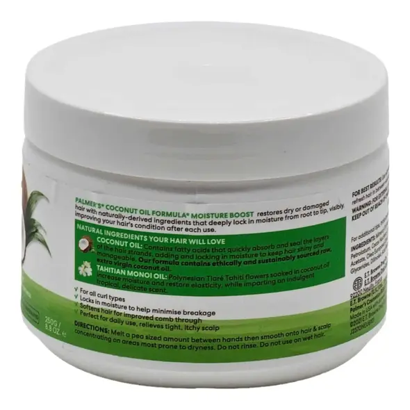 Palmer's Coconut Oil Formula with Vitamin E Coconut Oil Moisture Gro Hairdress (250g) - image 10 | Momjays Afro Markt | KulturCart