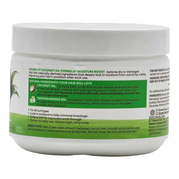 Palmer's Coconut Oil Formula with Vitamin E Coconut Oil Moisture Gro Hairdress (250g) - image 11 | Momjays Afro Markt | KulturCart