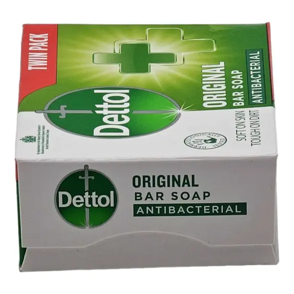 Dettol Original Bar Soap Antibacterial Twin Pack (1pc) (100g) - image 10 | Momjays Afro Markt