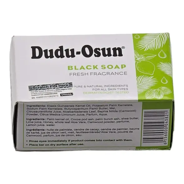 Dudu-Osun Black Soap Fresh Fragrance (150g) - image 6 | Momjays Afro Markt | KulturCart