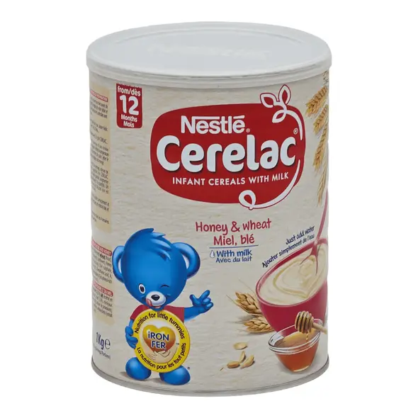 Nestle cerelac infant cereals with milk honey & wheat miel, ble (1kg) - image 3 | OMOWEST AFRO INTERCONTINENTAL SHOP | KulturCart