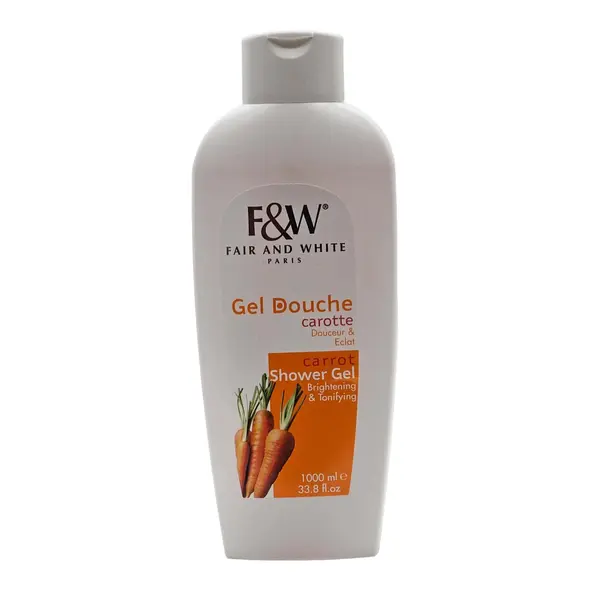 Paris F&W Gel Douche Carrot Shower Gel Brightening & Tonifying (1000ml) - image 2 | Afro Family Shop | KulturCart