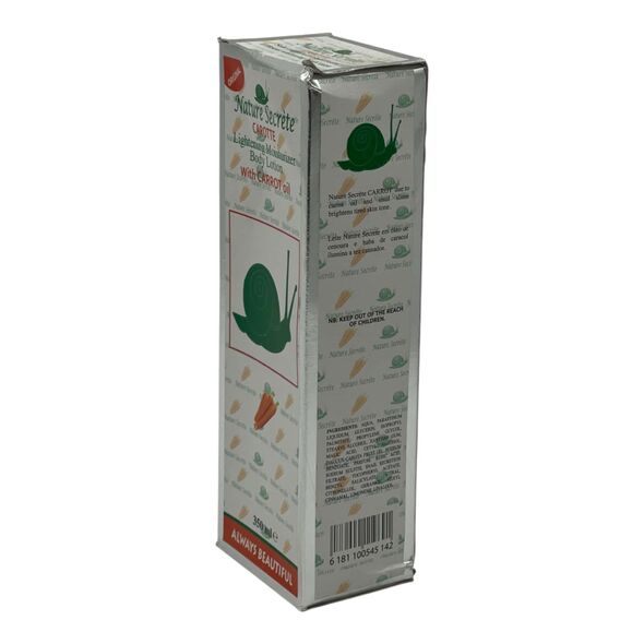 Nature Secrete Carotte Lightening Moisturizer body lotion with Carrot oil 350ml - image 3 | Afro Center & Afro Cut Krefeld