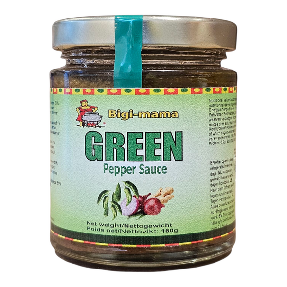 Bigi-mama Green Pepper Sauce (160g) - image 1 | Malaika afro international Markt | KulturCart