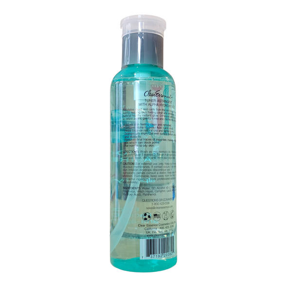 CLEAR ESSENCE TONER ASTRINGENT WITH ALPHA HYDROXY ACID (FACIAL CLEANSER, ANTI-AGING FORMULA) 236ml 8OZ - image 7 | Malaika afro international Markt | KulturCart