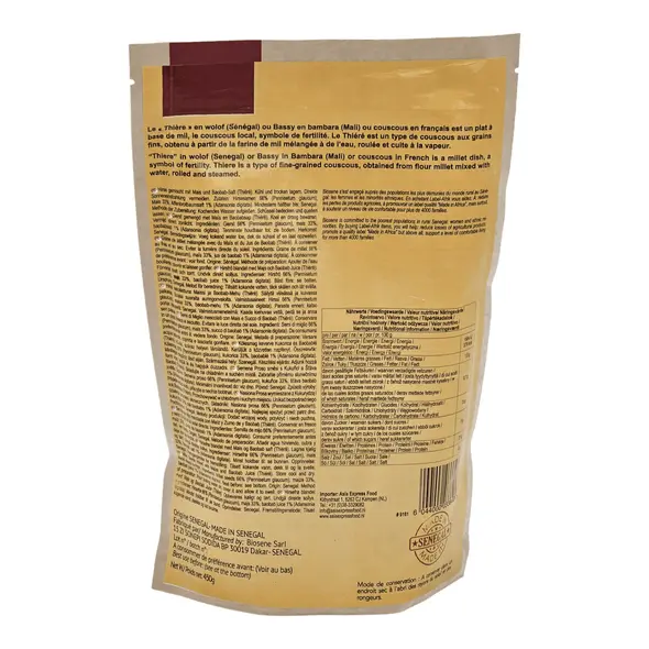 Label afrik 100% nature thiere lalo millet seeds (450g) - image 3 | OMOWEST AFRO INTERCONTINENTAL SHOP | KulturCart