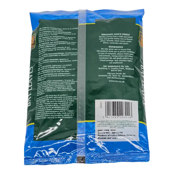 Trs asia finest foods bay leaves (30g) - image 3 | OMOWEST AFRO INTERCONTINENTAL SHOP | KulturCart