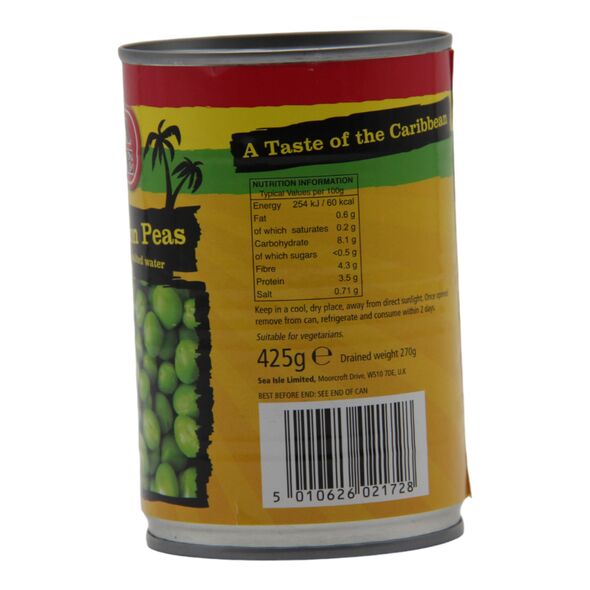 Sea Isle Green Pigeon Peas in Salted Water (425g) - image 3 | Afro Family Shop | KulturCart