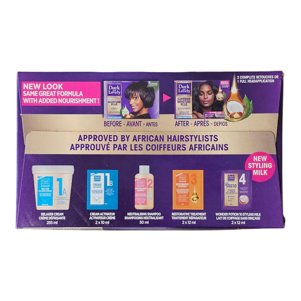 Dark and Lovely Superior Moisture Plus No Lye Relaxer Kit Regular - Normal Hair - image 12 | Malaika afro international Markt | KulturCart