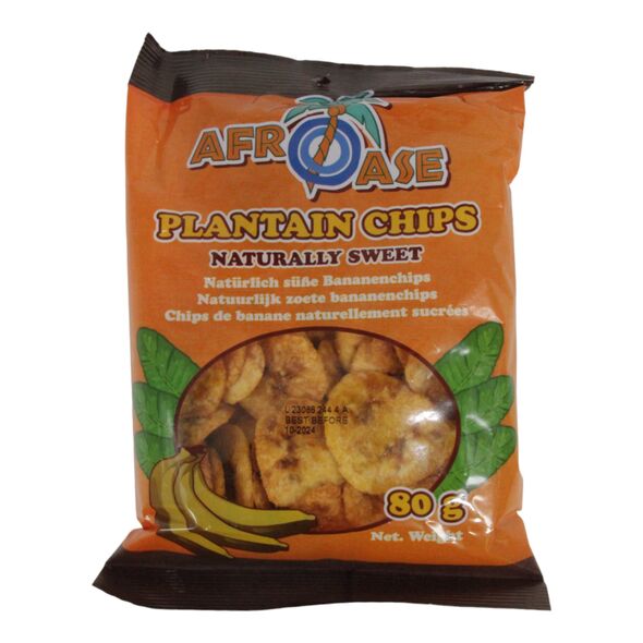 Afroase Plantain Chips Naturally Sweet (80g) - image 1 | Afro Family Shop | KulturCart